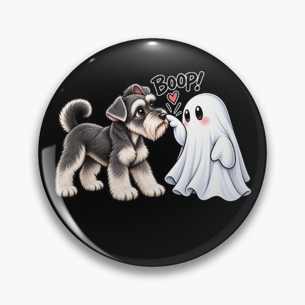 Item preview, Miniature Schnauzer Ghost Boop Dog Halloween designed and sold by 76Valeria.