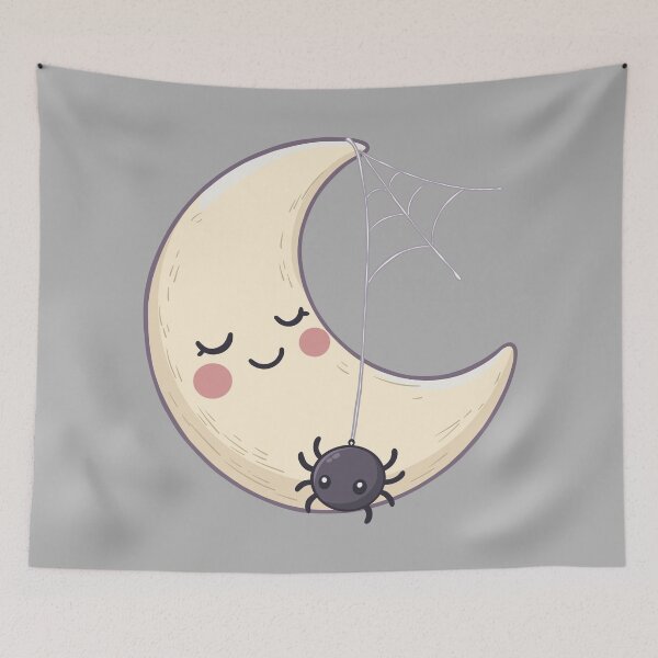 Item preview, Spider Hanging From a Crescent Moon designed and sold by Ghost on Toast.