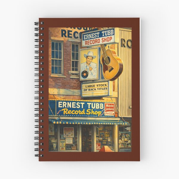 Item preview, Ernest Tubb Vintage Record Shop Painting Poster  designed and sold by Halifaxartguy.