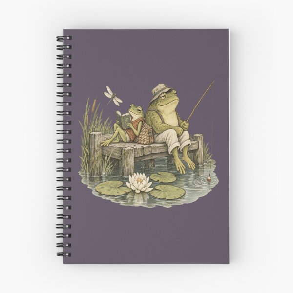 Item preview, Bookish Frog Friends for Readers & Anglers designed and sold by POD DYNASTY | Original Print On Demand T-Shirt Graphics.