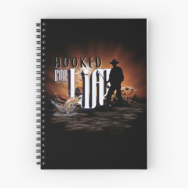 Item preview, Hooked For Life Sunrise Coastal Fishing Poster designed and sold by AXENT Designs.