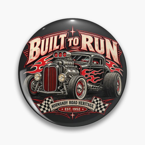 Item preview, Built to Run – Vintage Hot Rod Drawing designed and sold by Normandy Road Heritage™ - Vintage Garage Art.