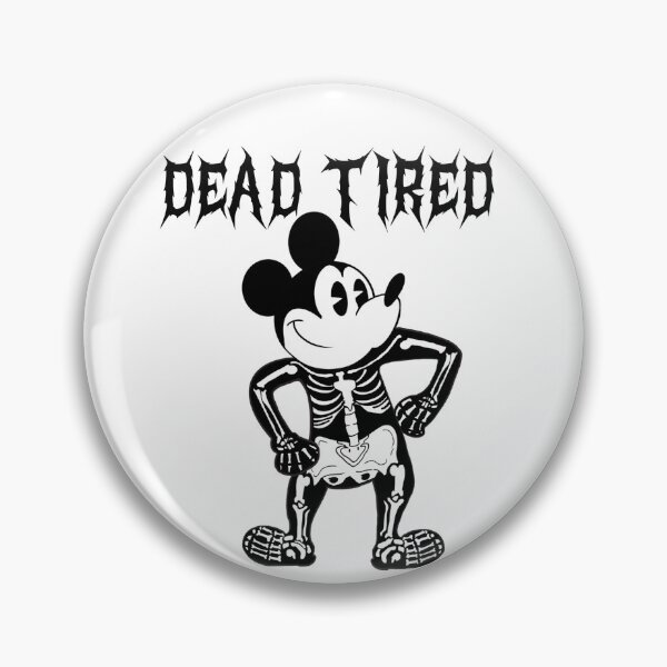 Item preview, Esqueleto de Mickey Mouse "Muerto de cansancio" designed and sold by Adventure Girls Studio.