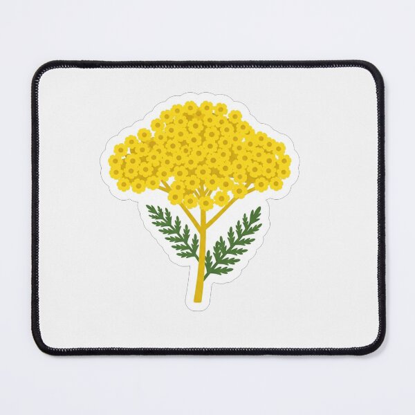 Item preview, Bright Yellow Yarrow Flower Botanical Illustration designed and sold by Owcomm.