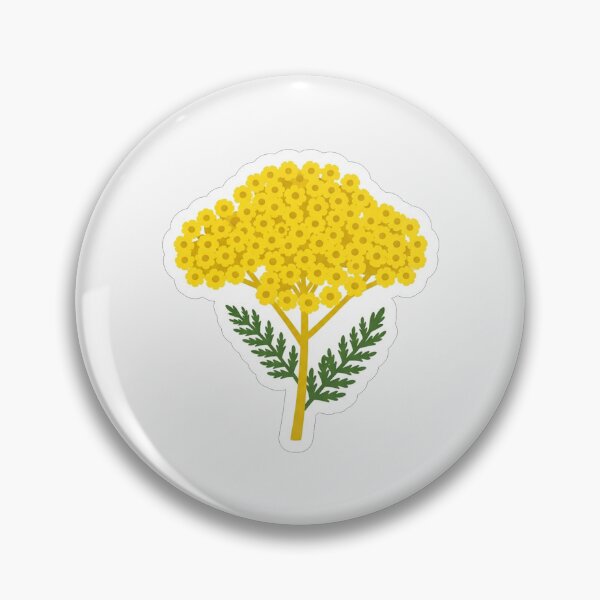 Item preview, Bright Yellow Yarrow Flower Botanical Illustration designed and sold by Owcomm.