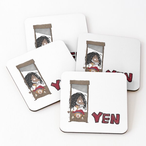 Item preview, Yen Guillotine Cartoon Character With Clown Head designed and sold by notajojosfan.