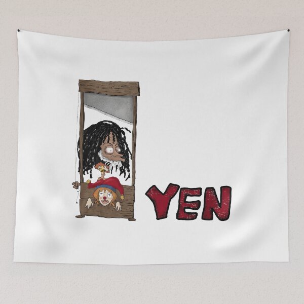 Item preview, Yen Guillotine Cartoon Character With Clown Head designed and sold by notajojosfan.