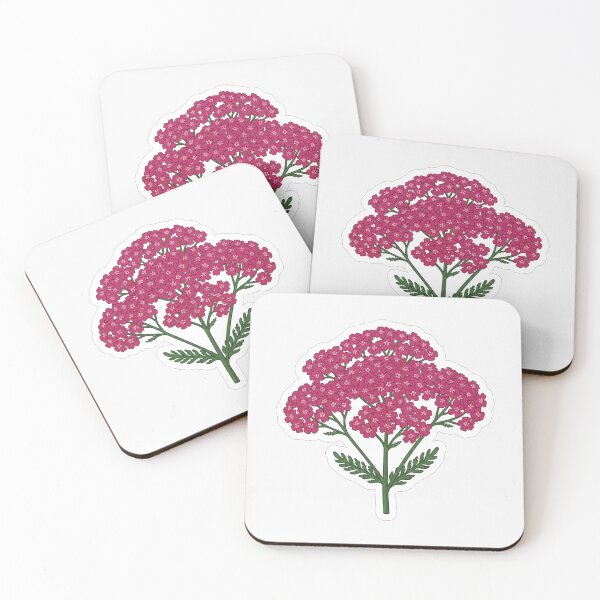Item preview, Beautiful Pink Yarrow Flower Botanical Illustration designed and sold by Owcomm.