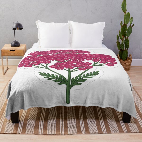 Item preview, Beautiful Pink Yarrow Flower Botanical Illustration designed and sold by Owcomm.
