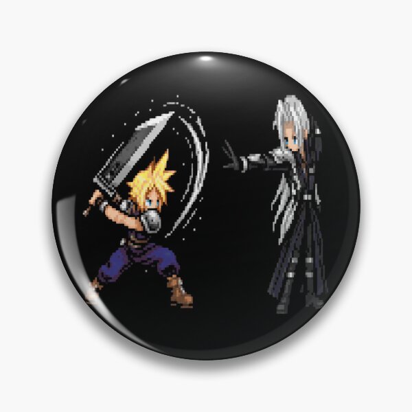 Aperçu de l'œuvre Nuage contre Sephiroth Pixel créée et vendue par celinamnxngol.
