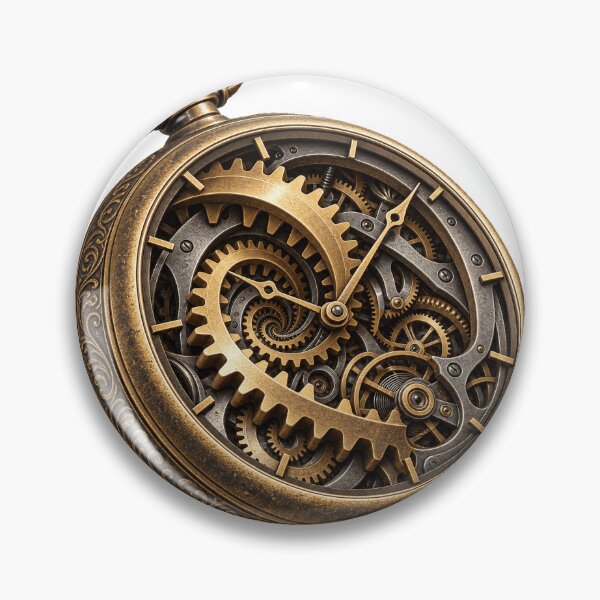 Item preview, Impossible Steampunk Pocket Watch Gear Art designed and sold by GraffiCity.