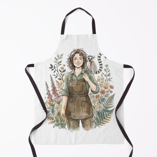 Item preview, Zookeeper With A Lemur, Watercolour designed and sold by eduardoroa22.