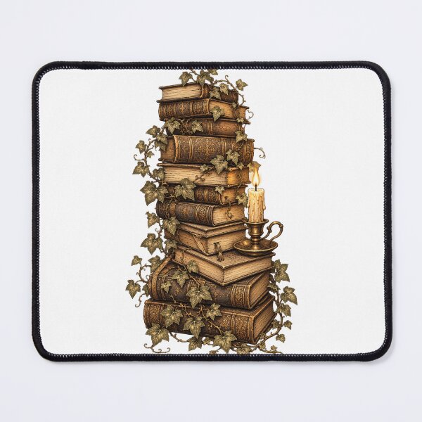 Item preview, Stack of Antique Books Wrapped in Ivy designed and sold by DriftmarkStudio.