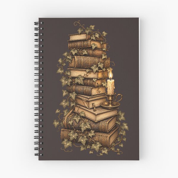 Item preview, Stack of Antique Books Wrapped in Ivy designed and sold by DriftmarkStudio.