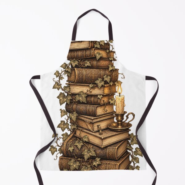 Item preview, Stack of Antique Books Wrapped in Ivy designed and sold by DriftmarkStudio.