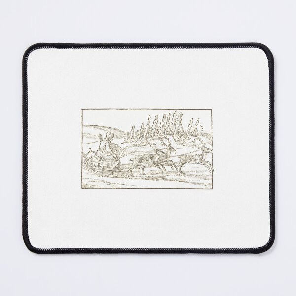 Item preview, Antique Reindeer Sled Woodcut Illustration designed and sold by Antique Science Press.