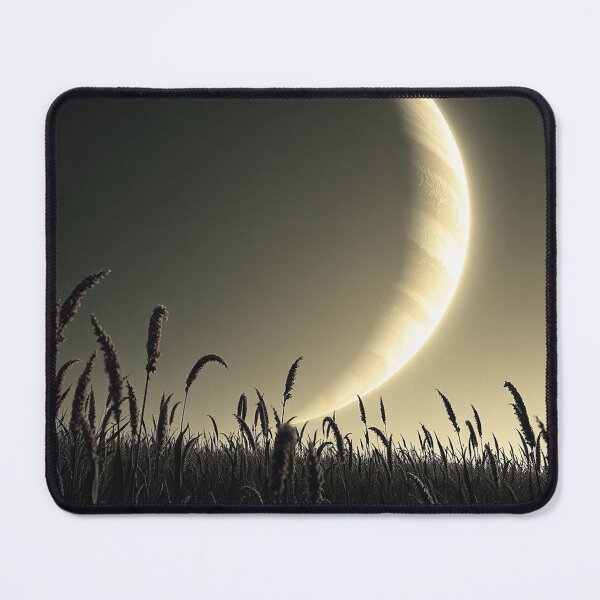 Item preview,  Crescent Moon Over Silhouette Grass Night Sky designed and sold by IntelliMindDesigns.