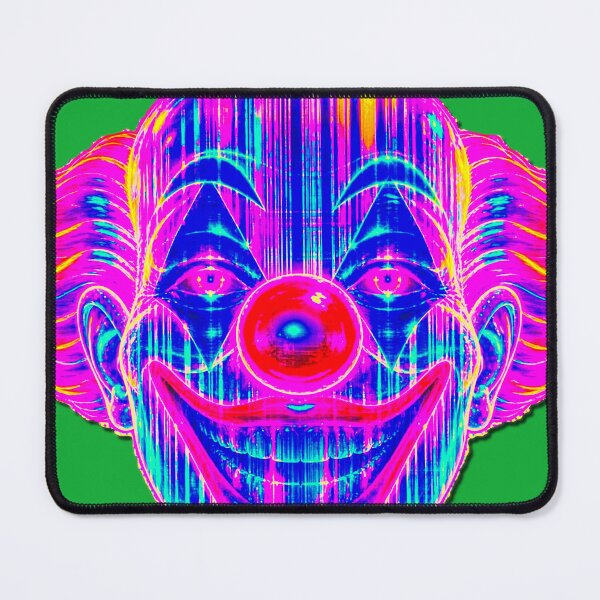 Item preview, Vaporwave Glitch Clown - Neon Weirdcore Jester  designed and sold by A E S T H E T A T A G.