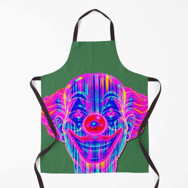 Item preview, Vaporwave Glitch Clown - Neon Weirdcore Jester  designed and sold by A E S T H E T A T A G.
