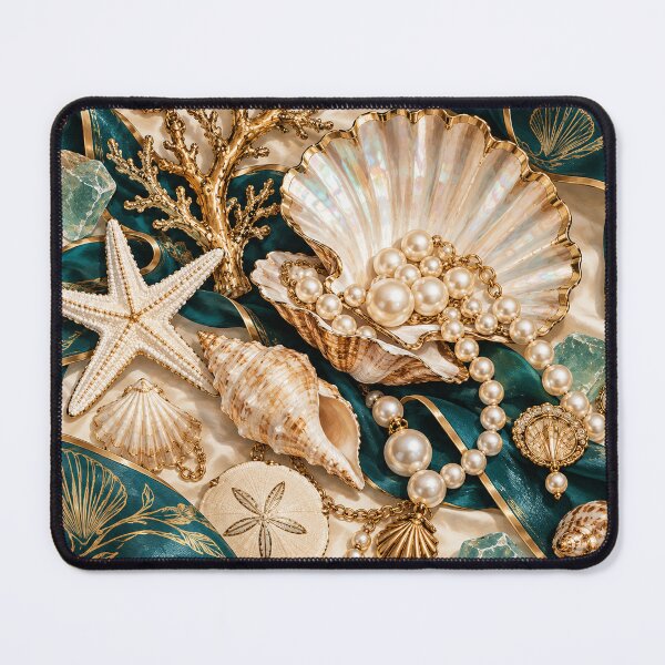Item preview, Luxury Seashell & Pearl Still Life designed and sold by Glottopia.