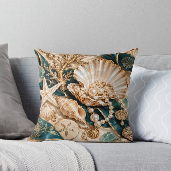 Item preview, Luxury Seashell & Pearl Still Life designed and sold by Glottopia.
