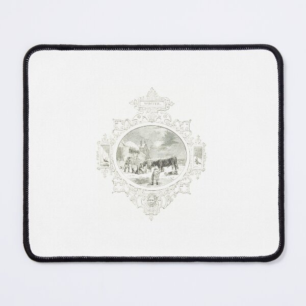 Item preview, Vintage Winter Farming Engraving Art designed and sold by Antique Science Press.