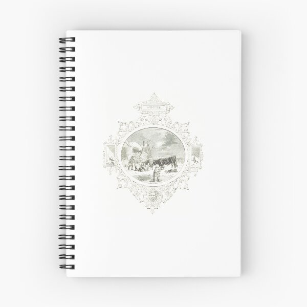 Item preview, Vintage Winter Farming Engraving Art designed and sold by Antique Science Press.
