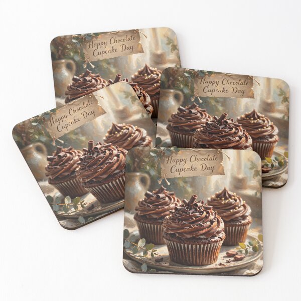 Item preview, Happy Chocolate Cupcake Day - National Chocolate Cupcake Day designed and sold by Wiss2Arts.