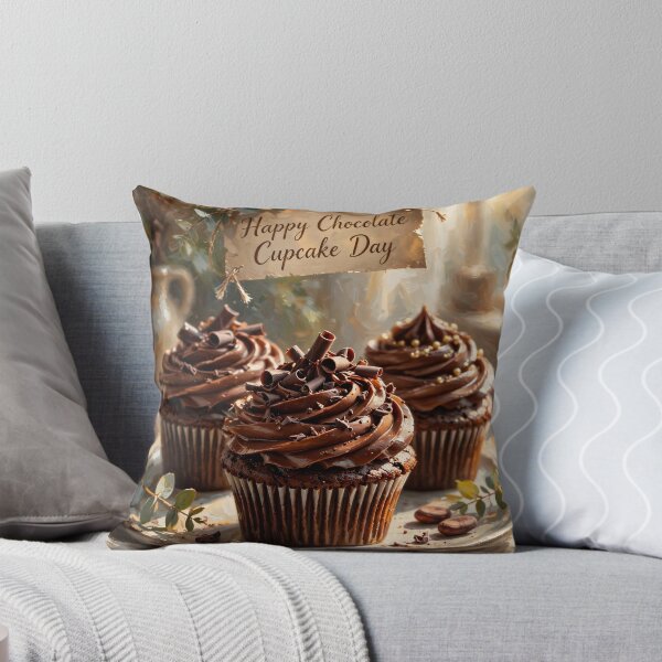 Item preview, Happy Chocolate Cupcake Day - National Chocolate Cupcake Day designed and sold by Wiss2Arts.