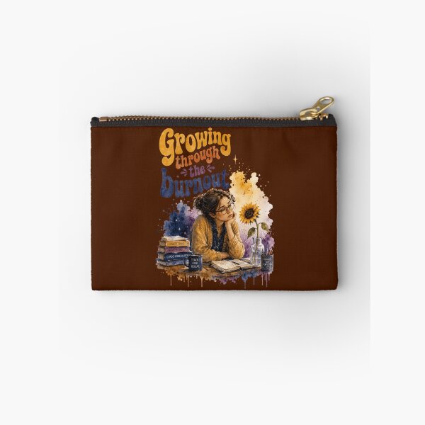 Item preview,  Growing Through Burnout – retro-Teacher Self-Care designed and sold by artscreat.