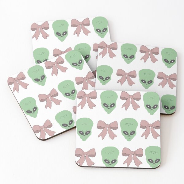 Item preview, Aliens and pink bows designed and sold by TaraPen.