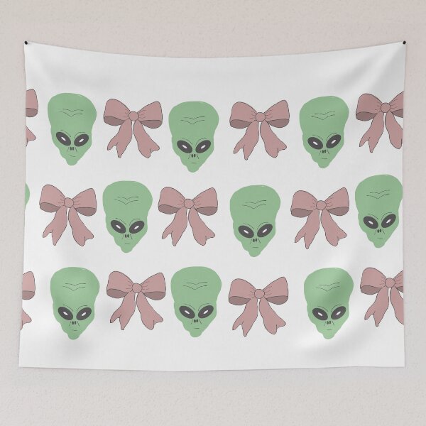 Item preview, Aliens and pink bows designed and sold by TaraPen.