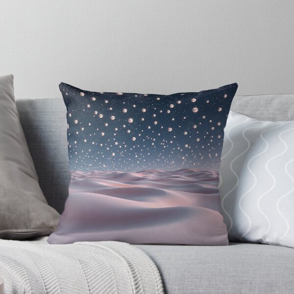 Item preview, Dreamy White Dunes Under Starry Night Sky designed and sold by IntelliMindDesigns.