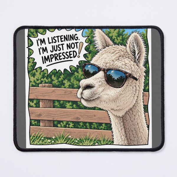 Item preview, I'm listening...a funny alpaca by PanaluPrint designed and sold by PanaluPrint .