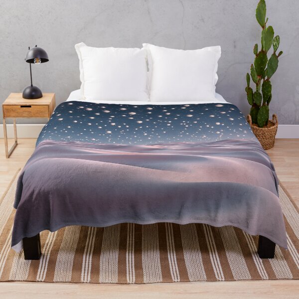 Item preview, Dreamy White Dunes Under Starry Night Sky designed and sold by IntelliMindDesigns.