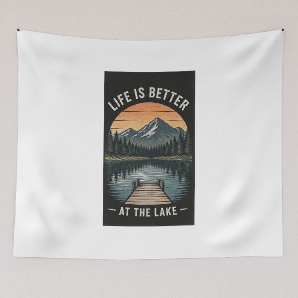 Item preview, life is better at the lake designed and sold by WaynesCave.