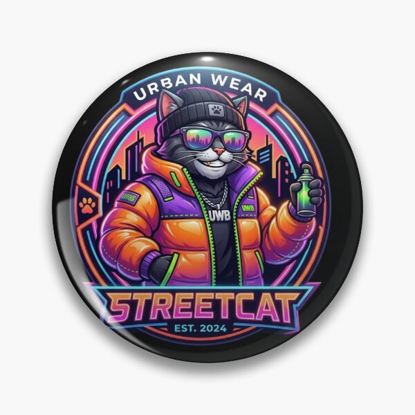 Item preview, Streetcat Urban Wear Cyberpunk Cool Cat designed and sold by Verdezeus86 .