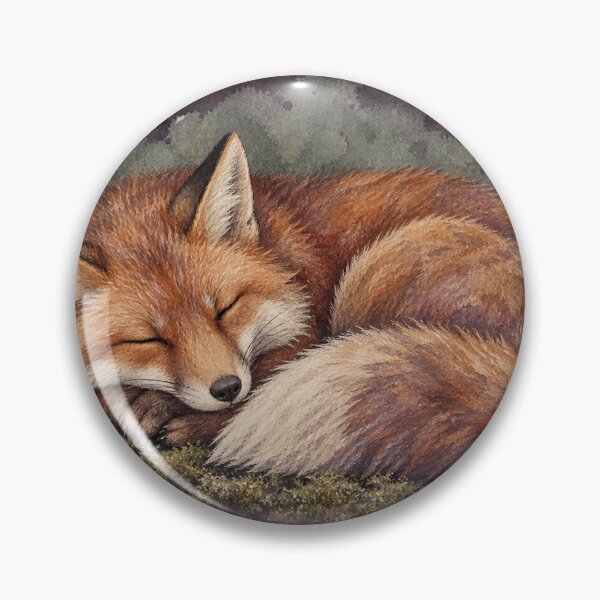 Item preview, Sleeping Fox in Heather – Vintage Woodland designed and sold by Noctifolia Field Journal.