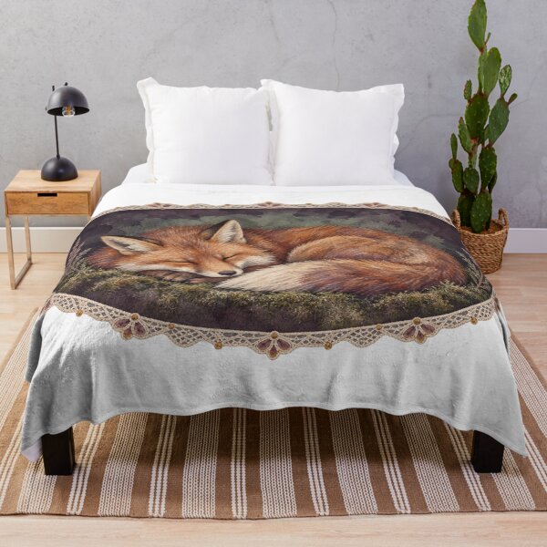 Item preview, Sleeping Fox in Heather – Vintage Woodland designed and sold by Noctifolia Field Journal.