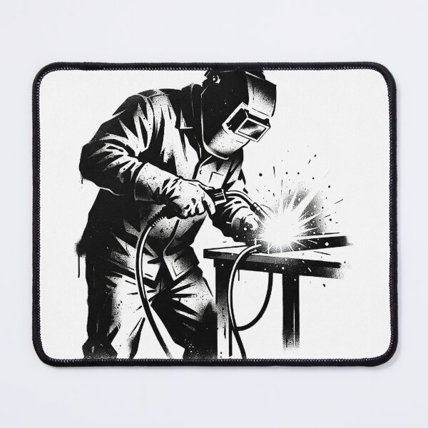 Item preview, Welder Striking An Arc, Stencil designed and sold by eduardoroa22.