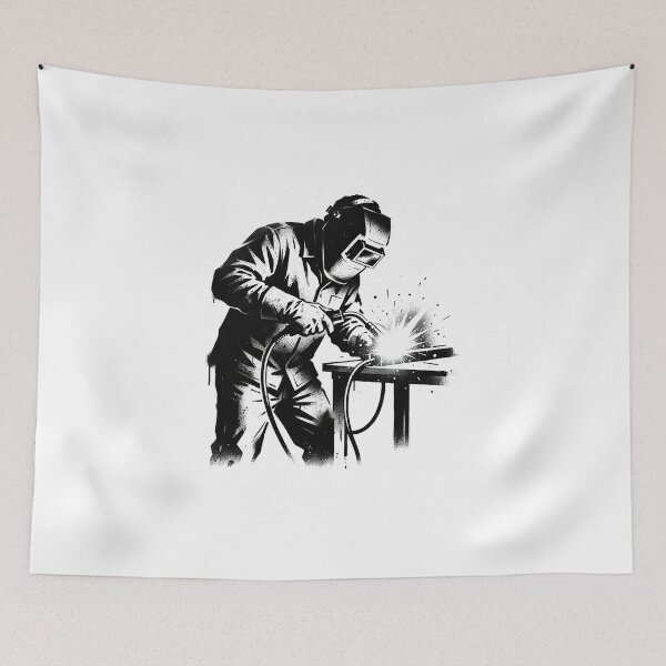 Item preview, Welder Striking An Arc, Stencil designed and sold by eduardoroa22.