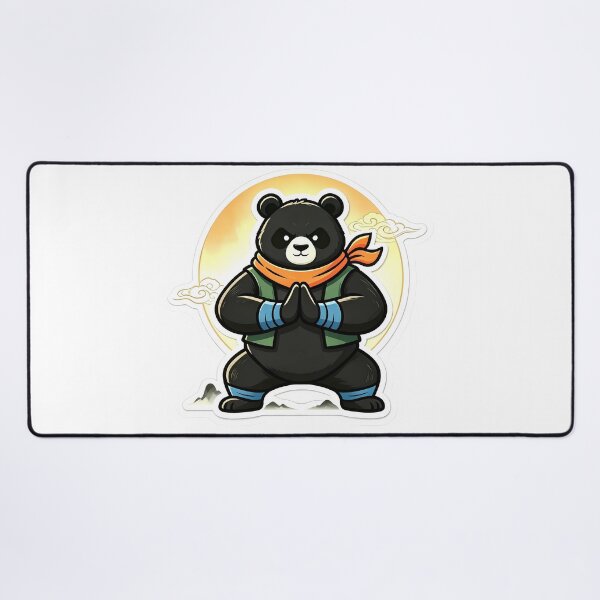 Item preview, Chinese Style Kungfu Bear Cartoon designed and sold by kaiyanpinpai.