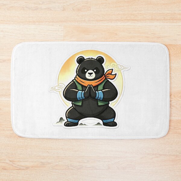 Item preview, Chinese Style Kungfu Bear Cartoon designed and sold by kaiyanpinpai.
