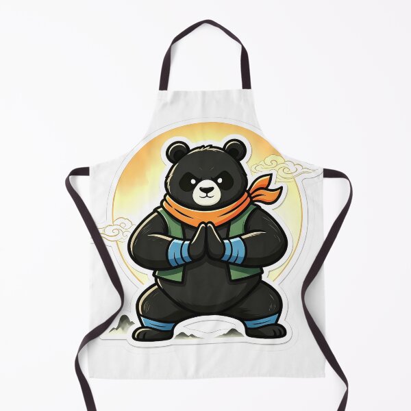Item preview, Chinese Style Kungfu Bear Cartoon designed and sold by kaiyanpinpai.
