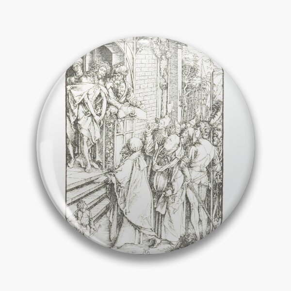 Item preview, Antique Ecce Homo Woodcut Engraving designed and sold by Antique Science Press.