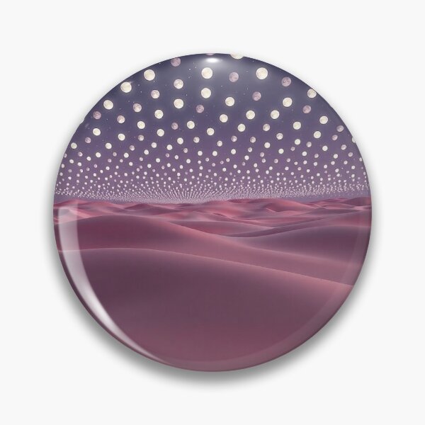 Item preview, Pink Surreal Dunes With Dotted Starry Sky designed and sold by IntelliMindDesigns.