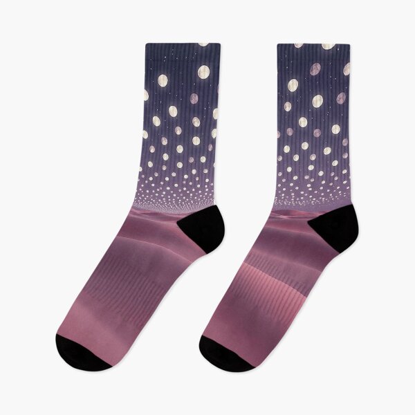 Item preview, Pink Surreal Dunes With Dotted Starry Sky designed and sold by IntelliMindDesigns.
