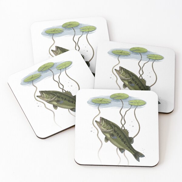 Item preview, Bass And Lilly Pads designed and sold by VelvetRoom.