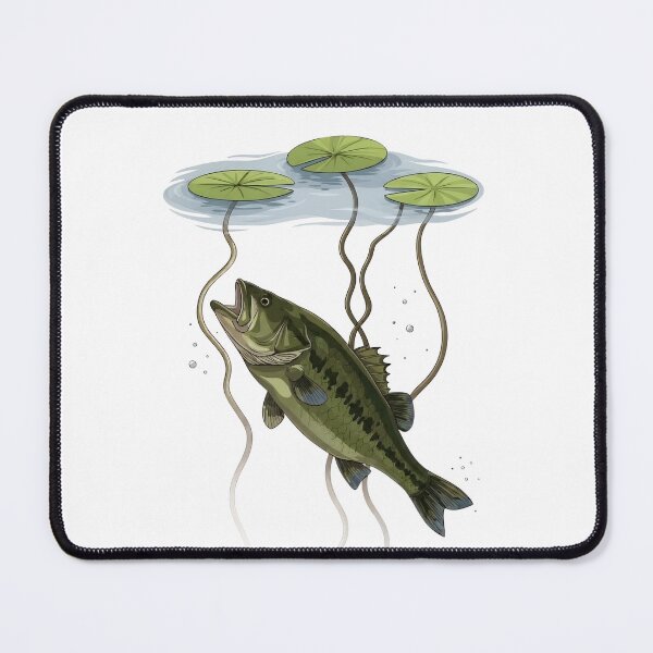 Item preview, Bass And Lilly Pads designed and sold by VelvetRoom.