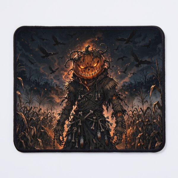 Item preview, Harvest of Fear: Pumpkin Scarecrow Anime Shirt designed and sold by Tonioverse.